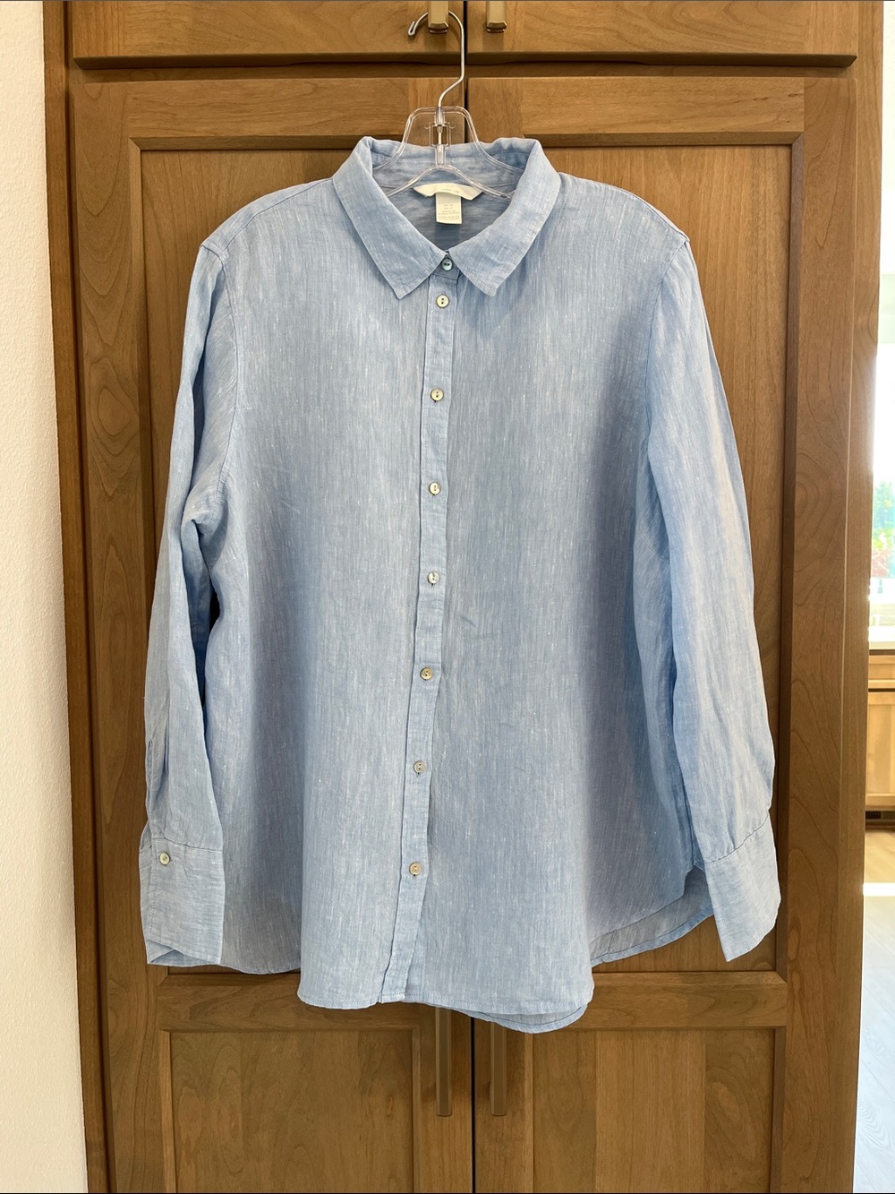 H&M Blue Linen Shirt